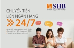 SHB triển khai dịch vụ chuyển tiền liên ngân hàng 24/7